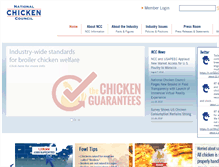 Tablet Screenshot of nationalchickencouncil.org